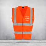Personalised Hi Vis Waistcoat Jacket