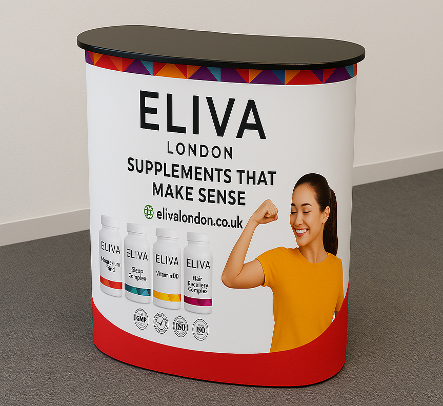 1500mm x 900mm Exhibition Pop Up Counter Desk