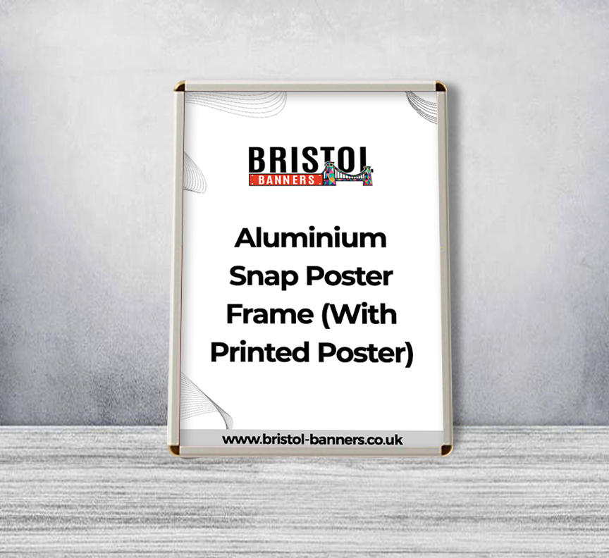 Aluminium Snap Poster Frame (With Printed Poster)