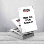 Black And White Pamphlet Printing