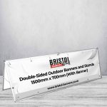 Double-Sided Outdoor Banners and Stands 1500mm x 700mm (With Banner)