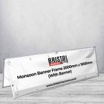 Monsoon Banner Frame 2000mm x 1000mm (With Banner)