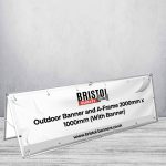 Outdoor Banner and A-Frame 2000mm x 1000mm (With Banner)