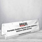 Portable Outdoor Banner Holder 2000mm x 1000mm (With Banner)