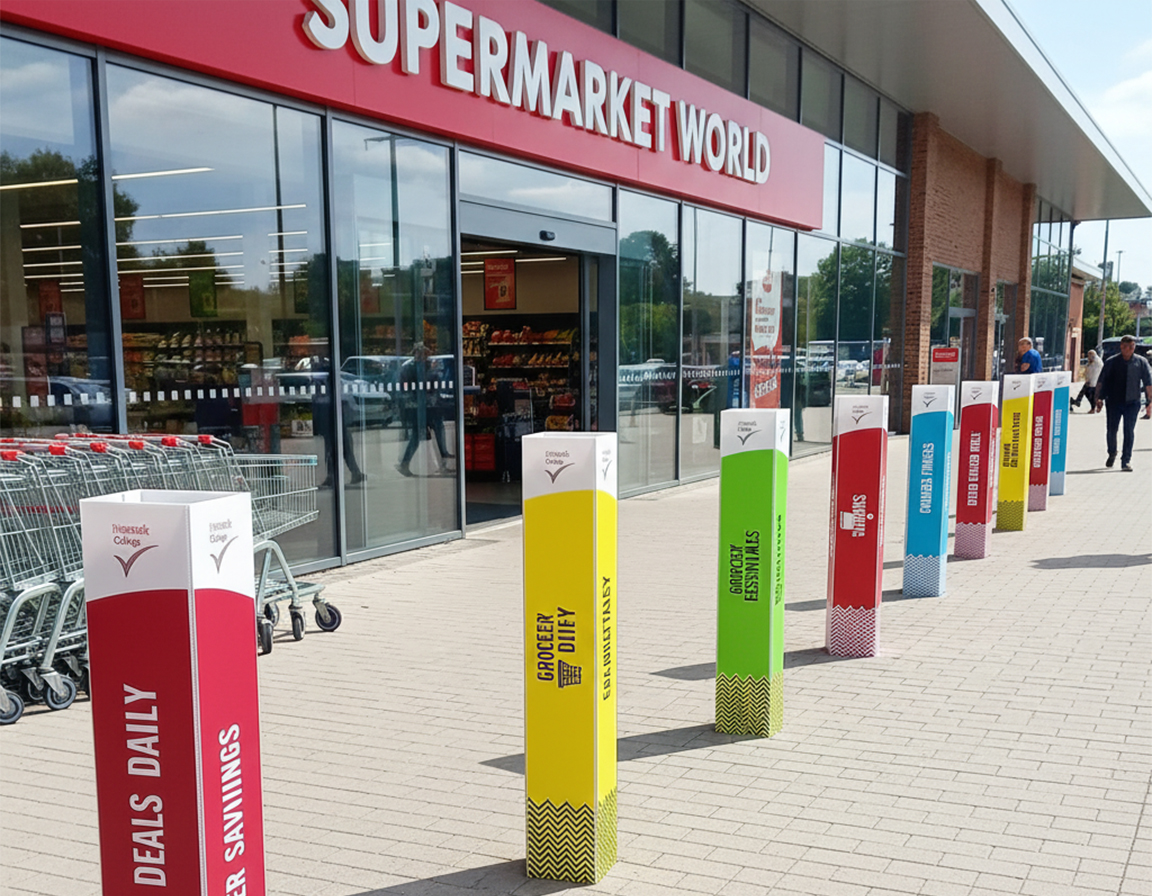 Supermarket Bollard Covers