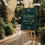 Wedding Wooden Easel With Printed Sign
